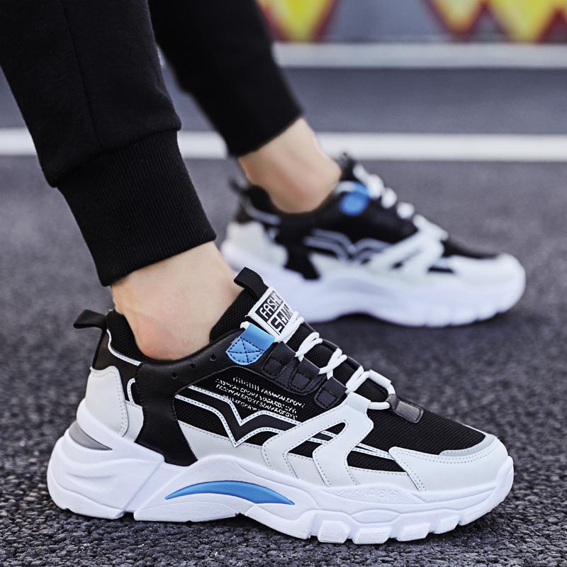 Japanese Luxury Lifestyle - ขนาดใหญ่ Chunky ความสูงรองเท้าผ้าใบผู้หญิงกีฬารองเท้า Man Running รองเท้าผู้ชายกีฬารองเท้าสำหรับชายสีดำสีน้ำเงินสีขาว