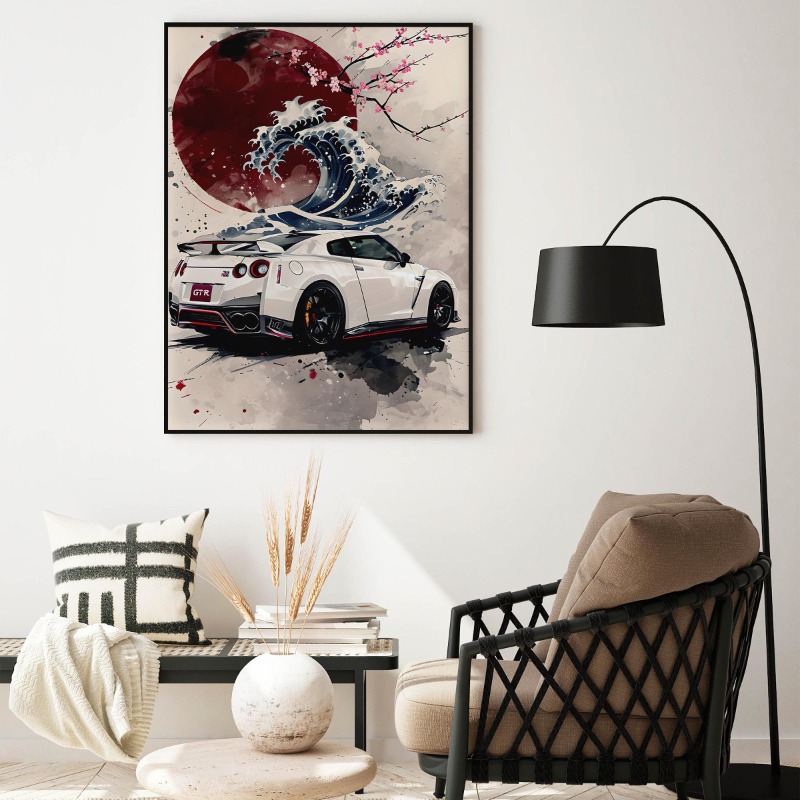 สไตล์ญี่ปุ่น Supercar Wall Art - Japanese Luxury Lifestyle บทวิจารณ์และราคา